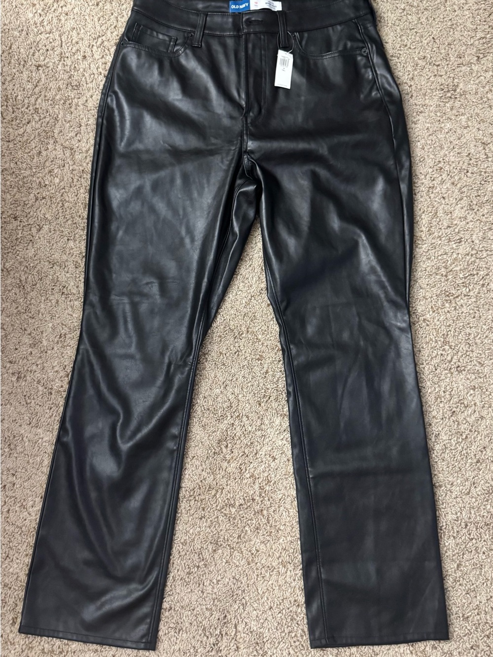 Old Navy Women’s Black Faux Leather Pants